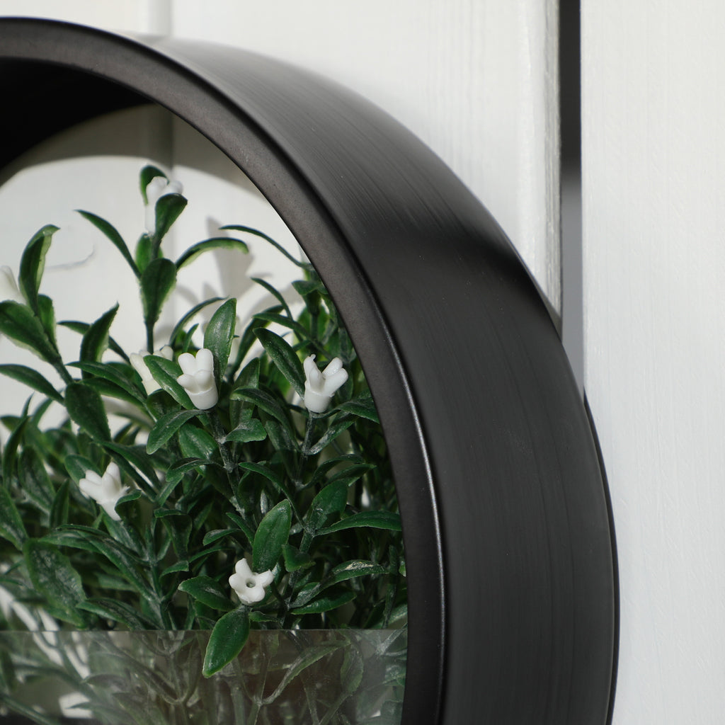 Seinäruukut / Istutuslaatikot Seinälle 3kpl Teräs Ja Akryyli Musta