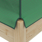 2-in-1 Korotettu Istutuslaatikko / Minikasvihuone 86 x 60 x 165 cm Vihreä