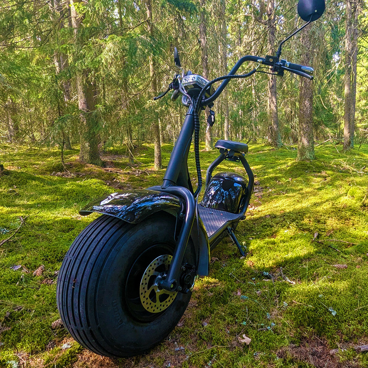 POHJOLA MOTORS Halpa Sähköskootteri 1000W 2.0 Premium, 25 km/h, Musta