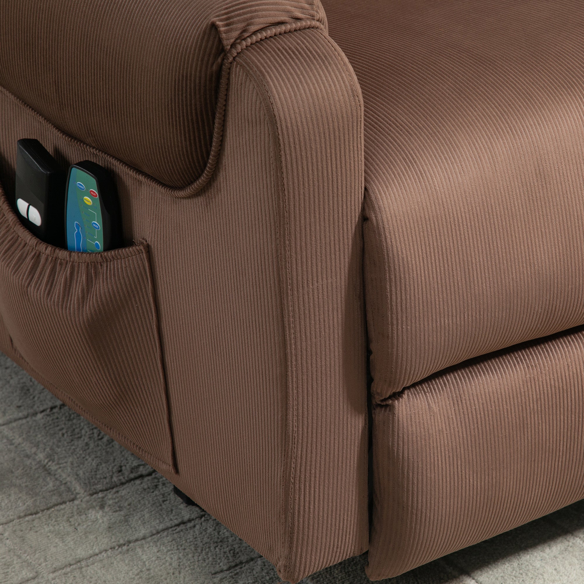 Sähköinen Mekanismituoli, Hieronta- Ja Lämmitystoiminnoilla, 79 x 97 x 103 cm, Ruskea