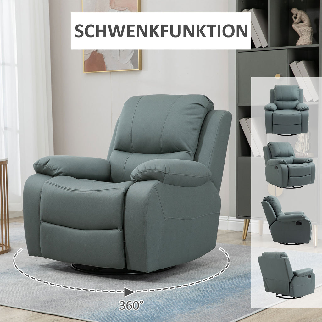 Keinuva Mekanismituoli Kääntöalustalla 93 x 100 x 98 cm Vihreä