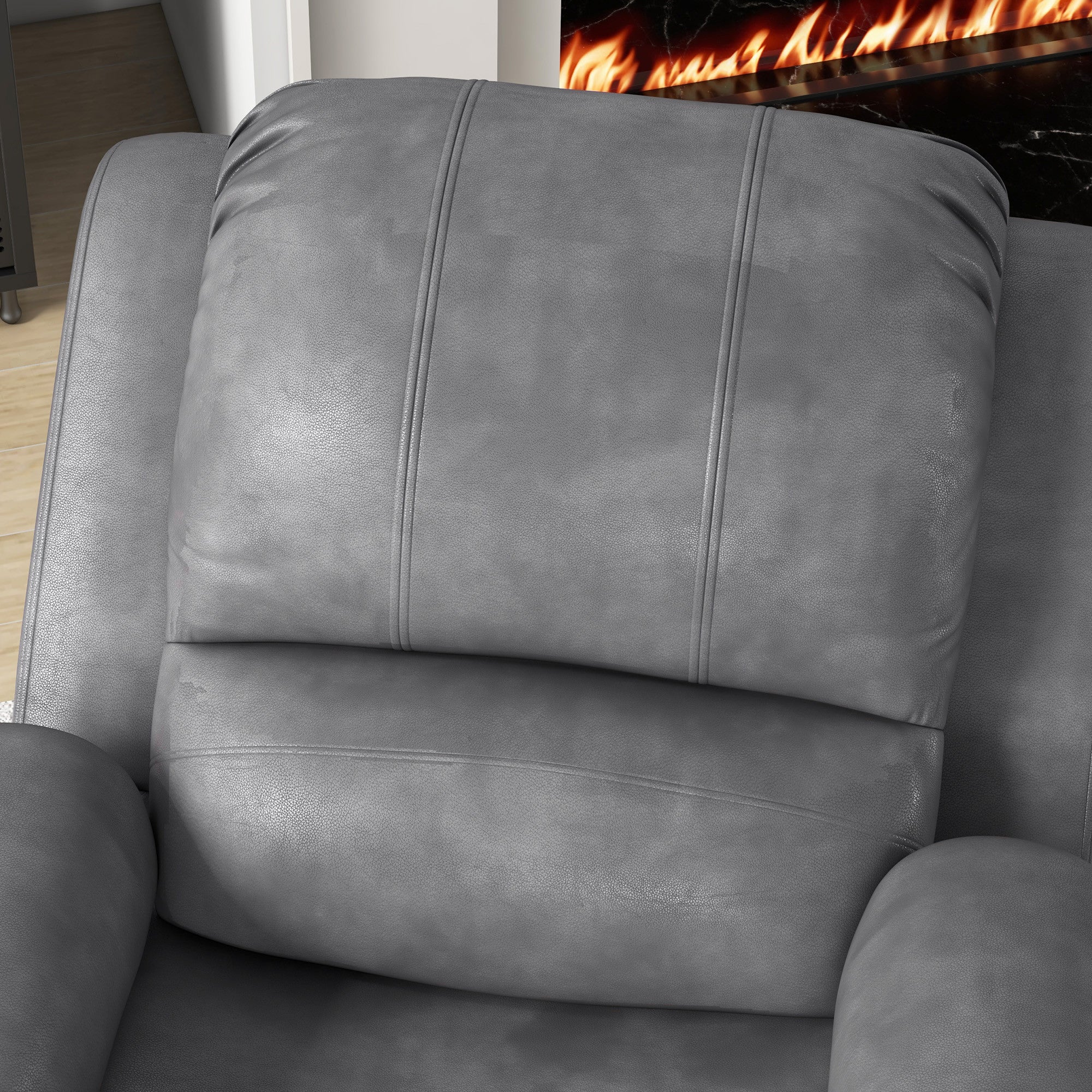 Mekanismituoli Keinutoiminnolla Ja Mukitelineellä 87 x 95 x 102 cm Harmaa