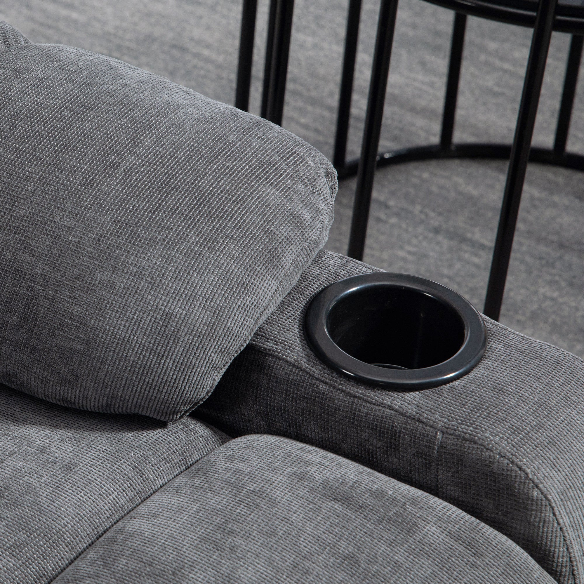 Mekanismituoli Keinutoiminnolla Ja Kääntöalustalla 88 x 96 x 108 cm Tummanharmaa