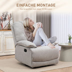 Mekanismituoli 89 x 101 x 105 cm Harmaa