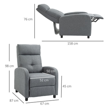 Mekanisk stol 67 x 87 x 98 cm Grå