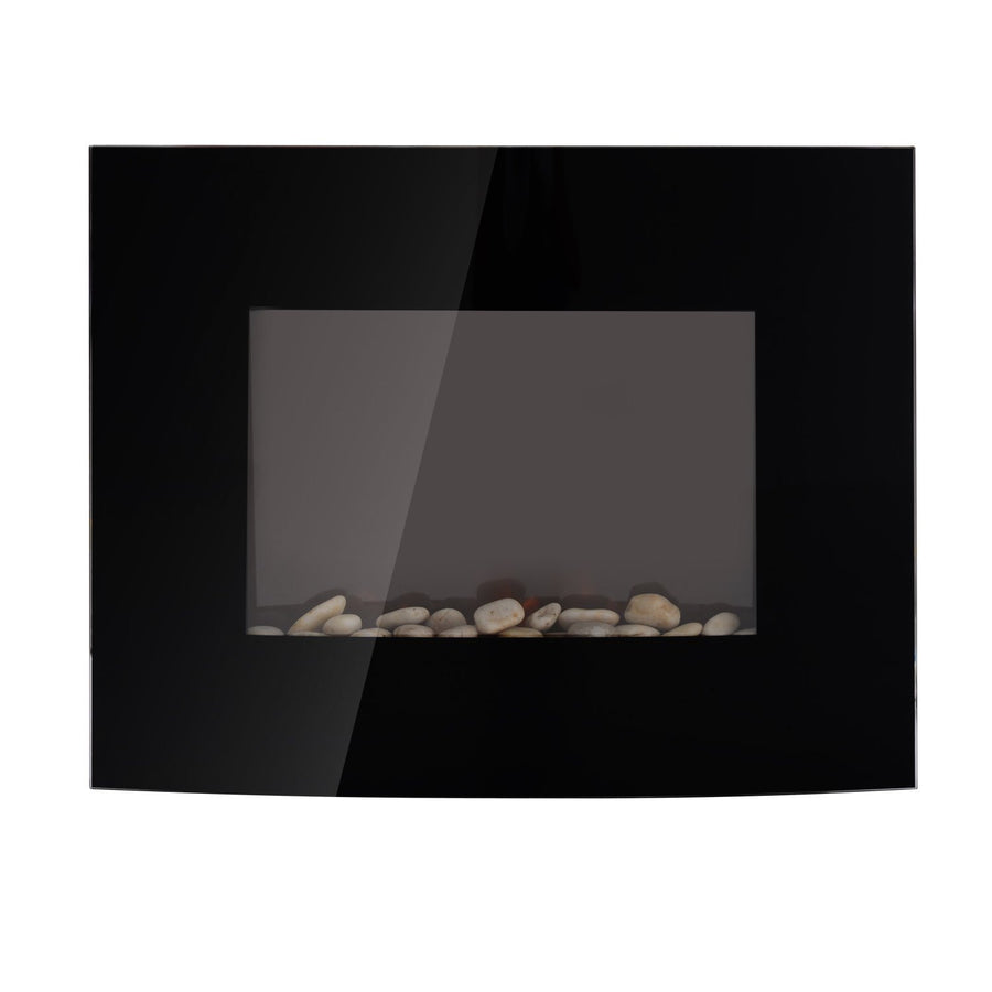 Elvärmare 900/1800 W LED 65 x 11,4 x 52 cm Svart