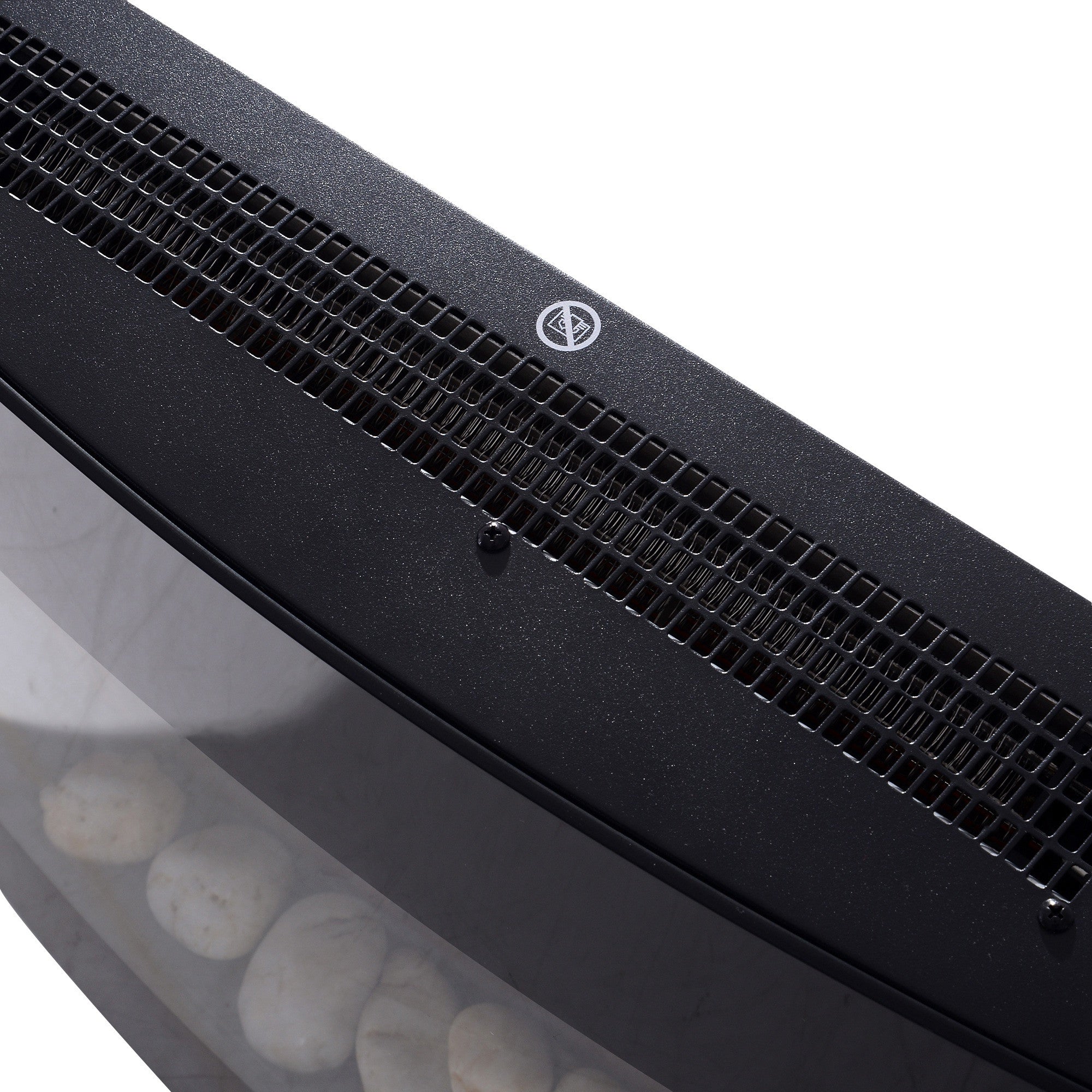 Sähkötakka 900/1800W LED 65 x 11,4 x 52 cm Musta