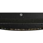 Sähkötakka 900/1800W LED 65 x 11,4 x 52 cm Musta