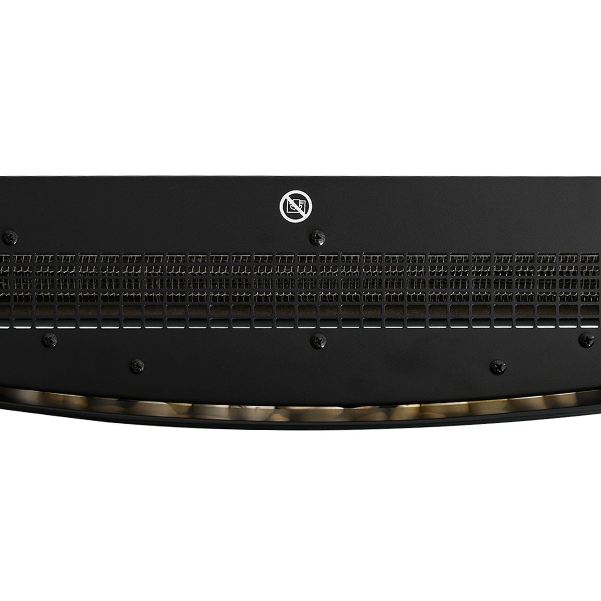 Sähkötakka 900/1800W LED 65 x 11,4 x 52 cm Musta