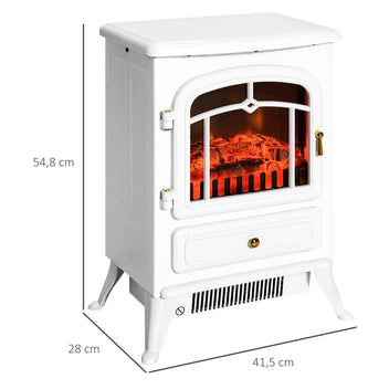 Elvärmare 950/1850 W 45 x 28 x 54 cm Vit
