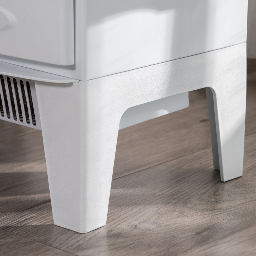 LED Sähkötakka 900/1800W 39 x 26 x 54.8 cm Valkoinen