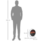 Mini Sähkötakka LED 1500W 30.5 x 18 x 35 cm Valkoinen