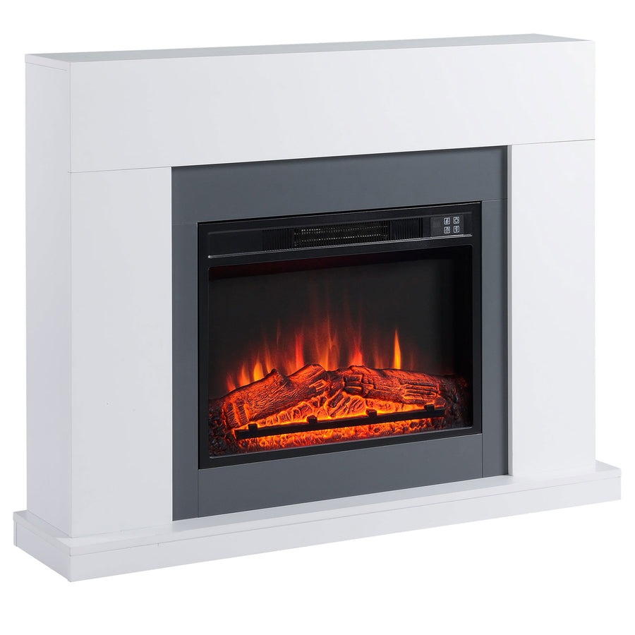 LED Sähkötakka Kaukosäätimellä, 1800/2000W, 113 x 26.6 x 87.5 cm, Valkoinen