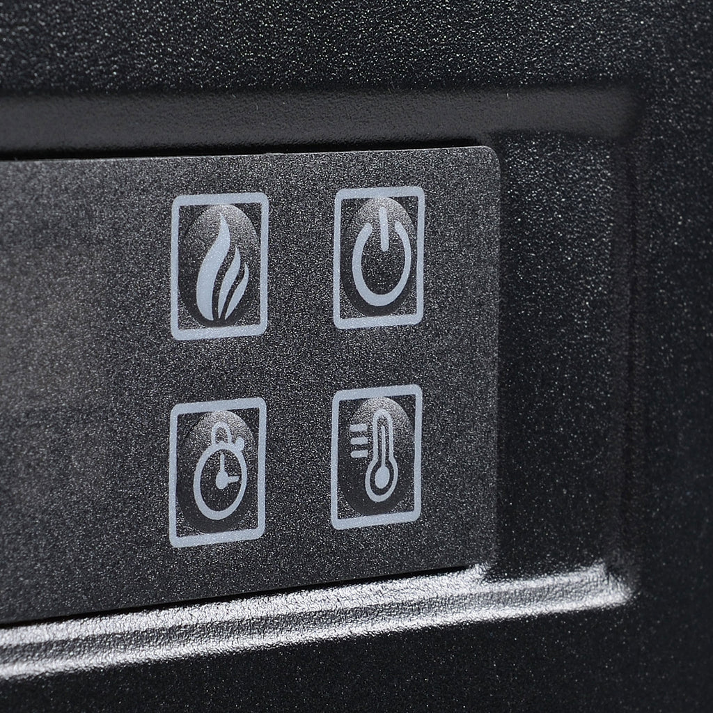 LED-elektrisk spis med fjärrkontroll, 1800/2000 W, 113 x 26,6 x 87,5 cm, vit