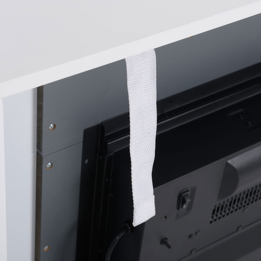 LED-elektrisk spis med fjärrkontroll, 1800/2000 W, 113 x 26,6 x 87,5 cm, vit