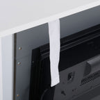 LED-elektrisk spis med fjärrkontroll, 1800/2000 W, 113 x 26,6 x 87,5 cm, vit