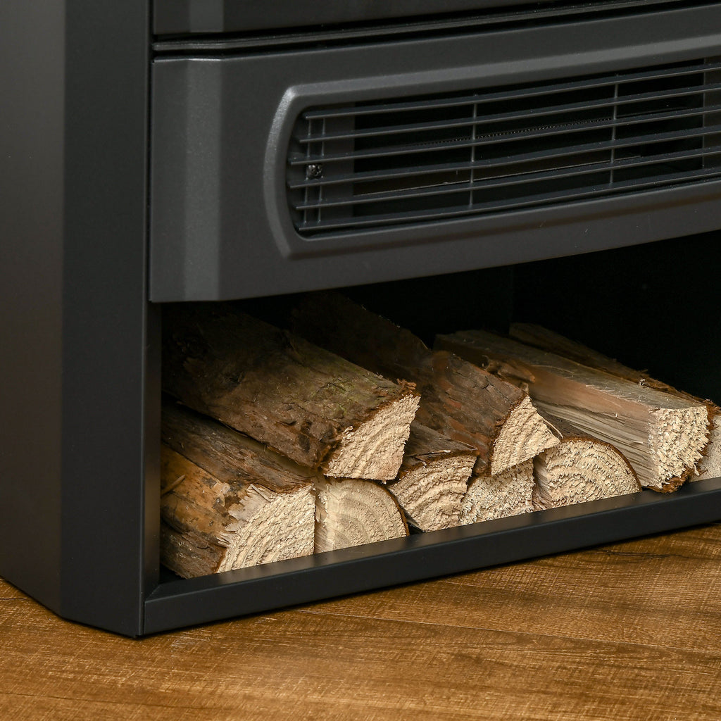 LED Sähkötakka, 1000/2000 W, 44.5 x 32 x 74 cm, Musta