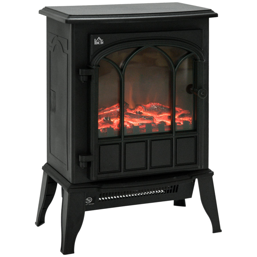 Elvärmare 1000/2000 W 39 x 23 x 56,5 cm Svart