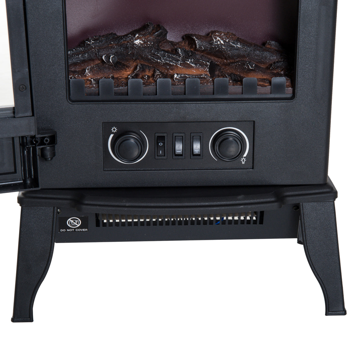 Elvärmare 1000/2000 W 39 x 23 x 56,5 cm Svart