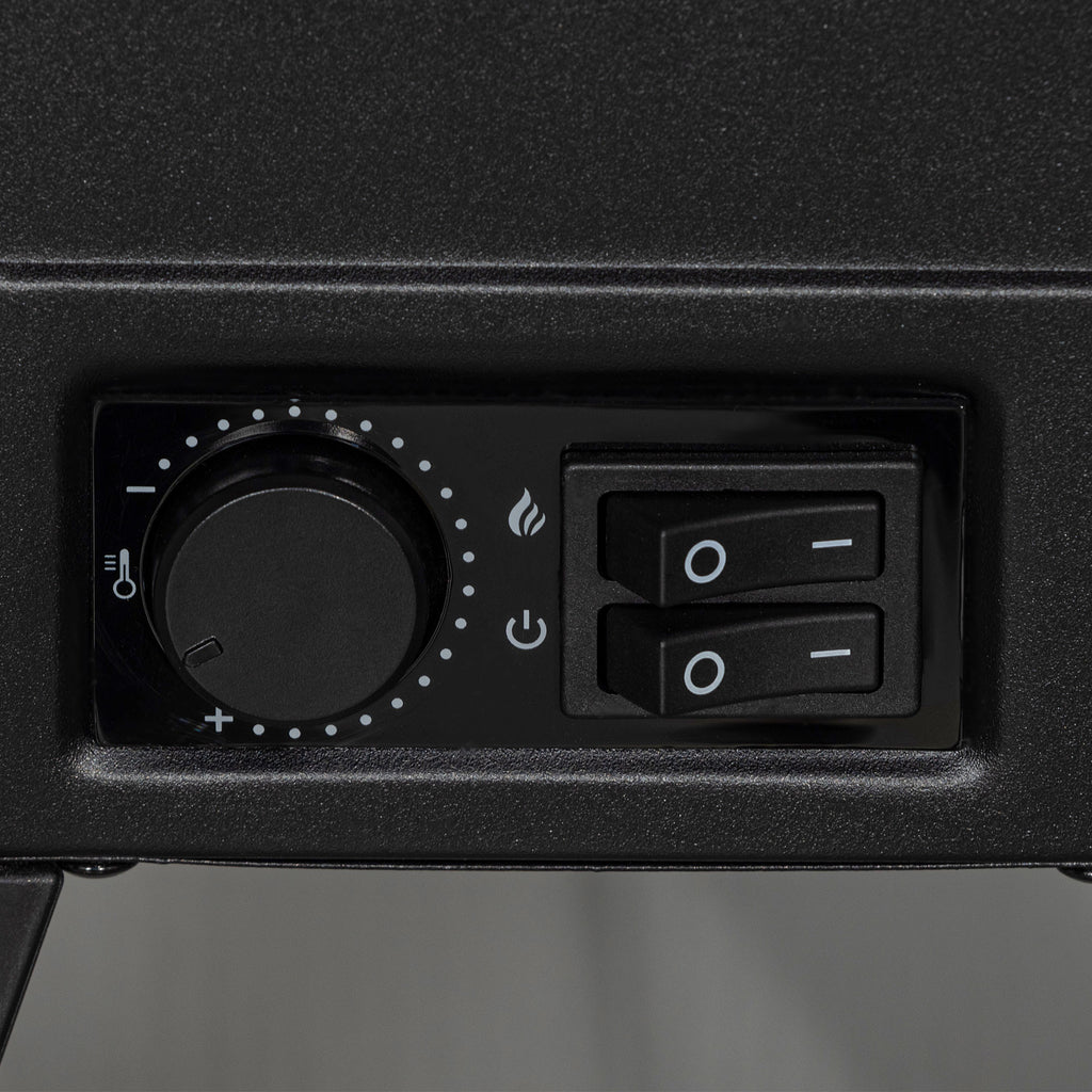 LED Sähkötakka 1800W 36 x 21 x 47 cm Musta