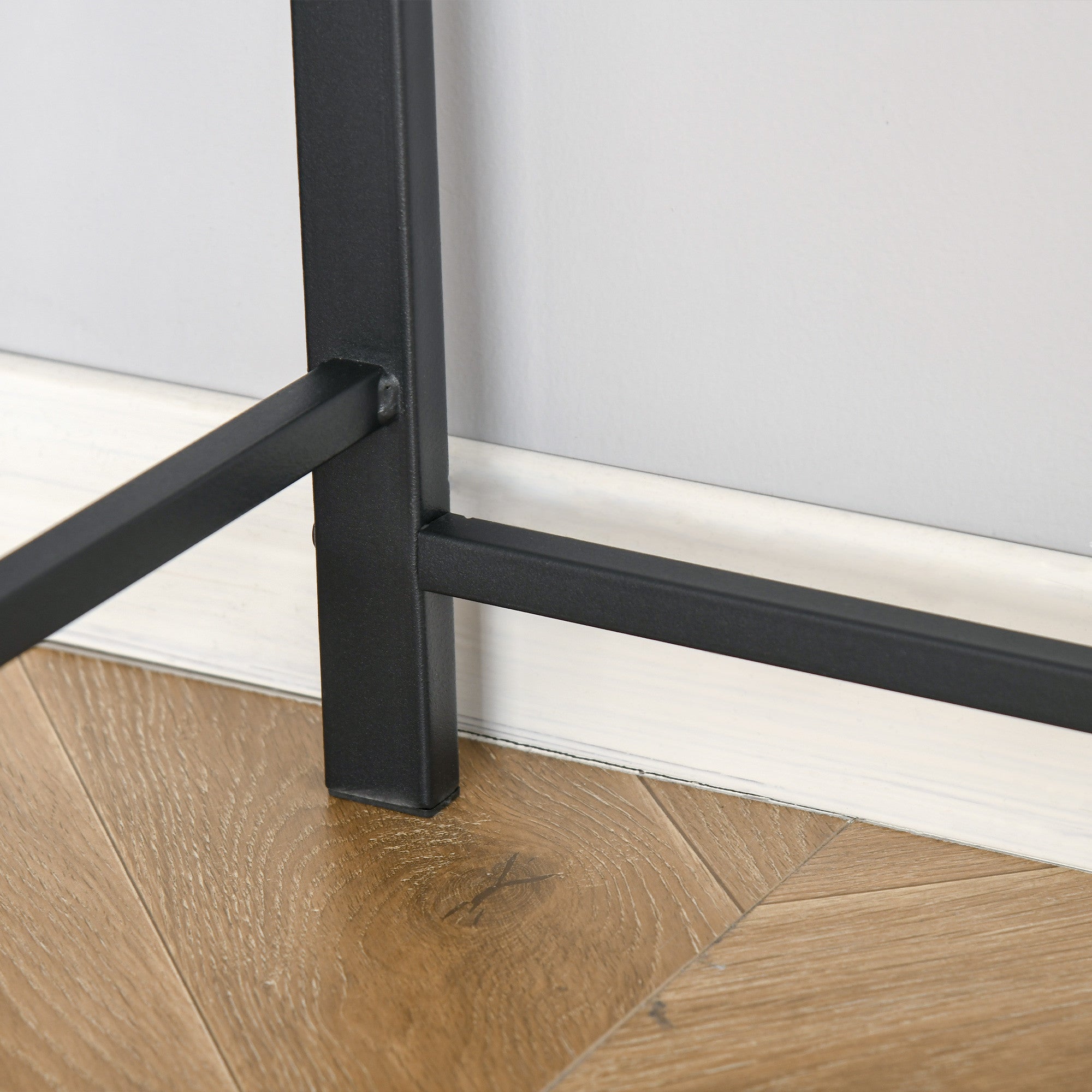 Tietokonepöytä / Työpöytä, 84 x 45 x 85 cm, Pähkinä/Musta