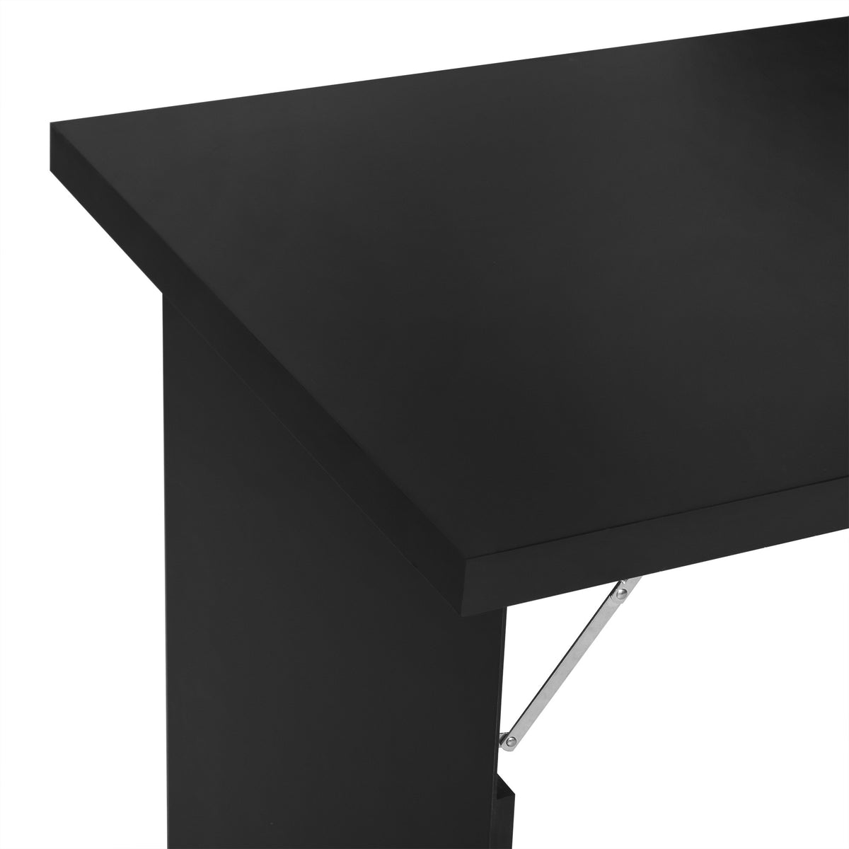 Taittopöytä Seinäkiinnityksellä, 60 x 94.5 x 147cm, Musta