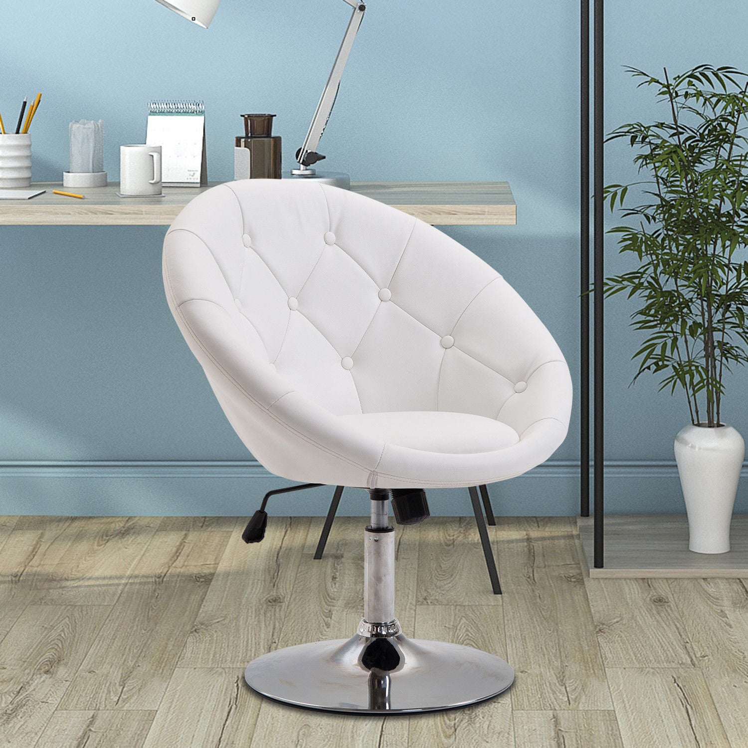 Toimistotuoli, Korkeudensäätö, Valkoinen