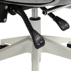 Toimistotuoli Jalkatuella, Säädettävä Selkänoja, 62 x 68 x 117-127 cm, Harmaa