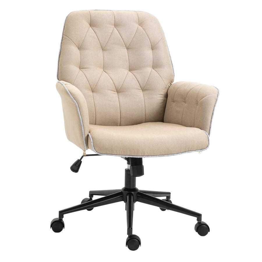 Toimistotuoli, Korkeudensäätö, 66 x 69 x 89.5-97 cm, Beige