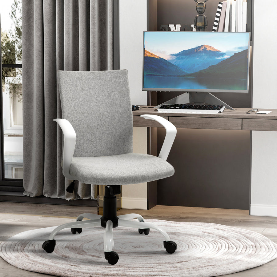 Toimistotuoli, Korkeudensäätö, 61W x 61D x 89-99H cm, Vaaleanharmaa
