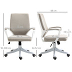 Toimistotuoli, Korkeudensäätö, 62 x 69 x 92-100 cm, Beige