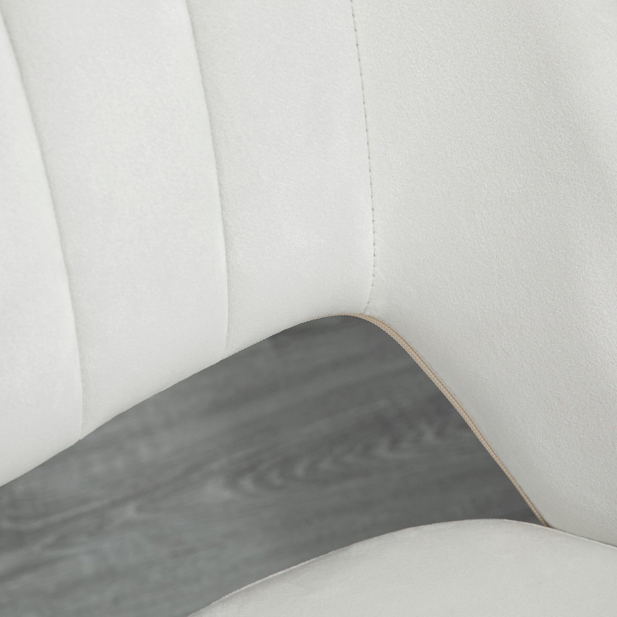 Toimistotuoli, Korkeudensäätö, 49 x 60 x 79-91cm, Kermanvalkoinen