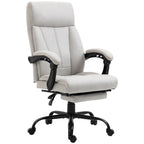 Hierova Toimistotuoli Jalkatuella, Lämmitystoiminto, 65cm x 74cm x 119cm, Vaaleanharmaa