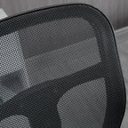 Kontorsstol, höjdjusterbar, 59 x 59 x 115 cm, svart