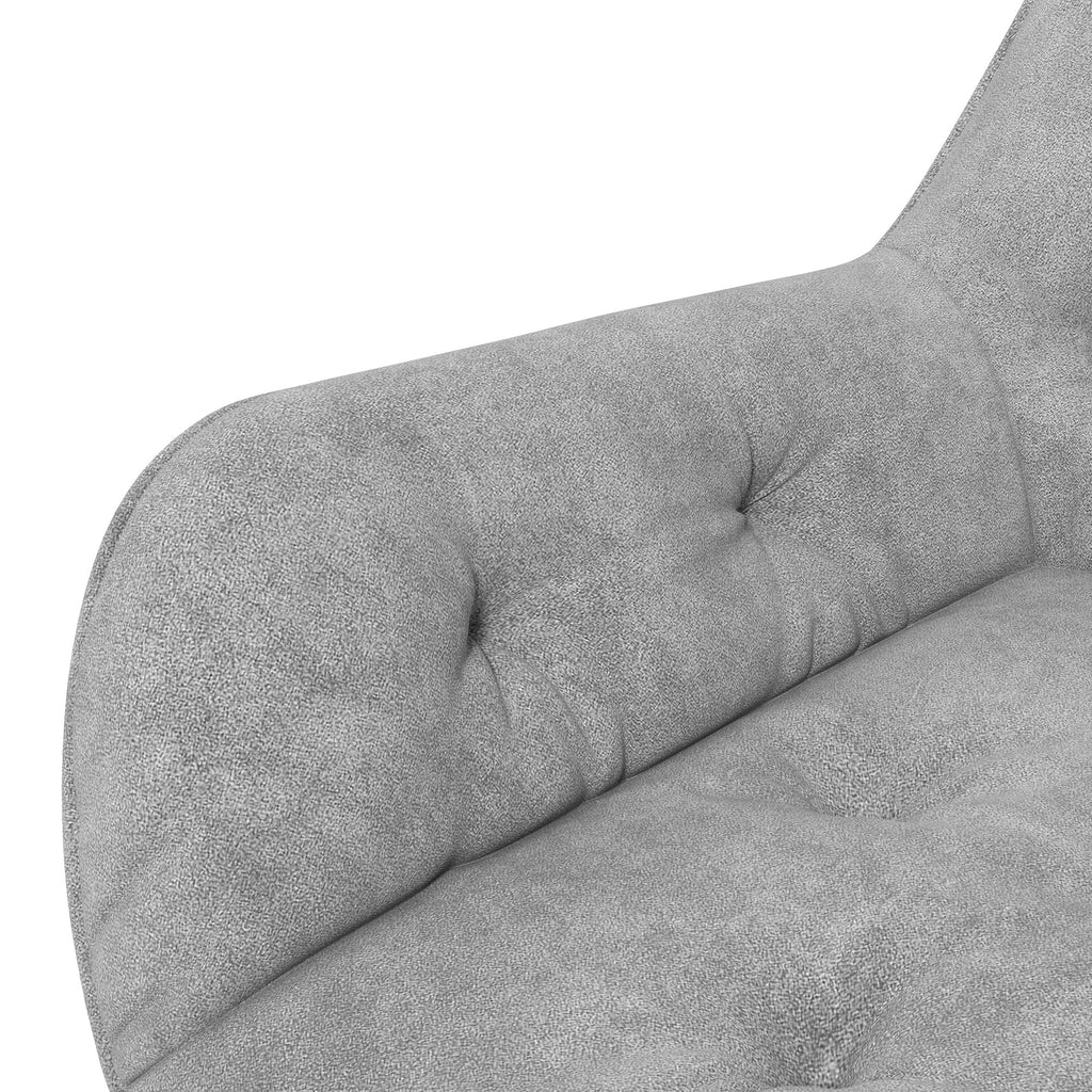 Toimistotuoli, Korkeudensäätö, 60 x 61 x 81-91 cm, Vaaleanharmaa