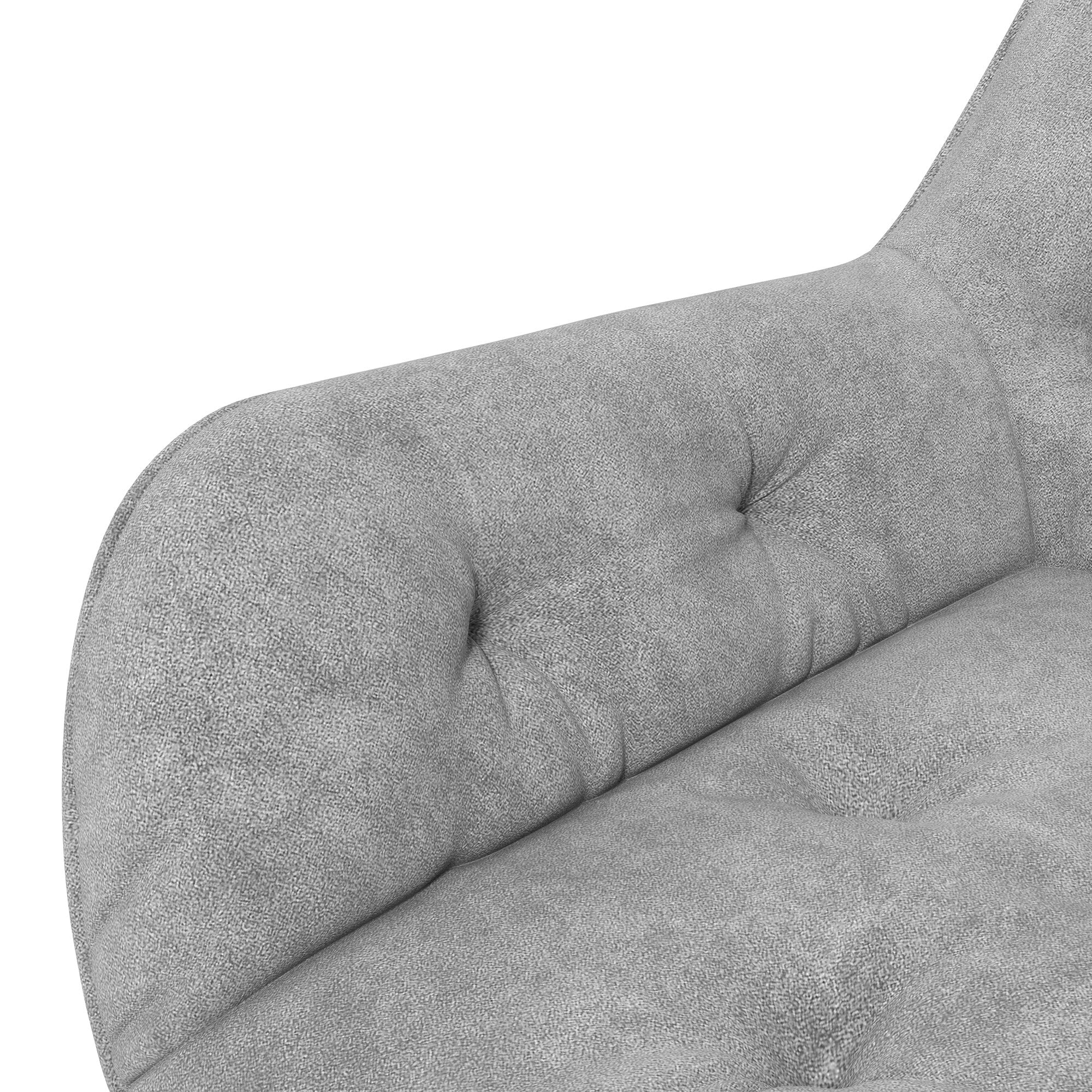 Toimistotuoli, Korkeudensäätö, 60 x 61 x 81-91 cm, Vaaleanharmaa