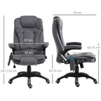 Hierova Toimistotuoli, Selkänojan Säätö, 68 x 72 x 110-120 cm, Harmaa