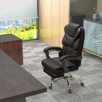 Hierova Toimistotuoli, Selkänojan Säätö Ja Jalkatuki, 63 x 57 x 118 cm, Tummanruskea