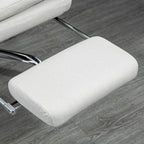 Hierova Toimistotuoli, Selkänojan Säätö Ja Jalkatuki, 65 x 72 x 109-117 cm, Kermanvalkoinen