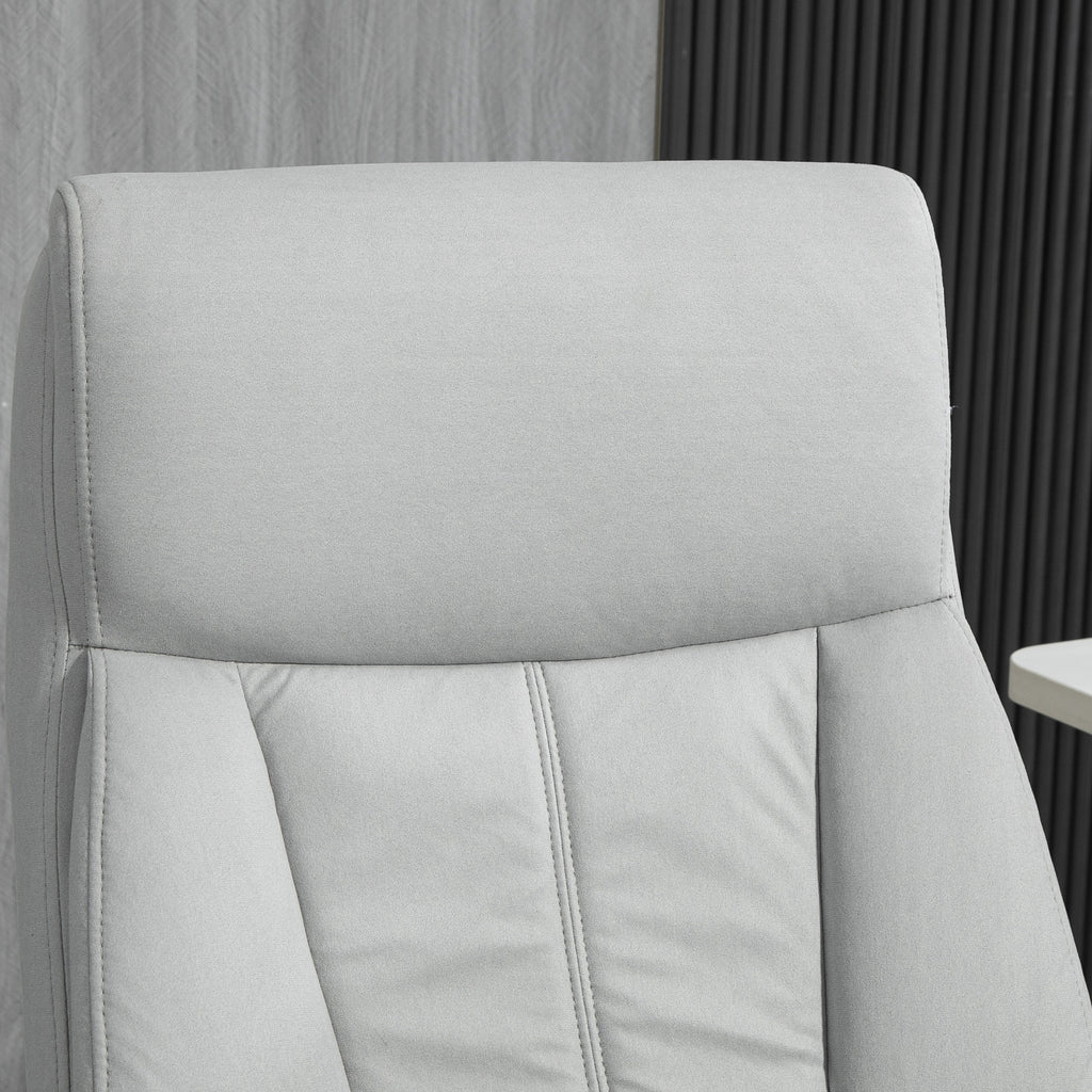 Hierova Toimistotuoli Jalkatuella, Lämmitystoiminto, 65cm x 74cm x 119cm, Harmaa