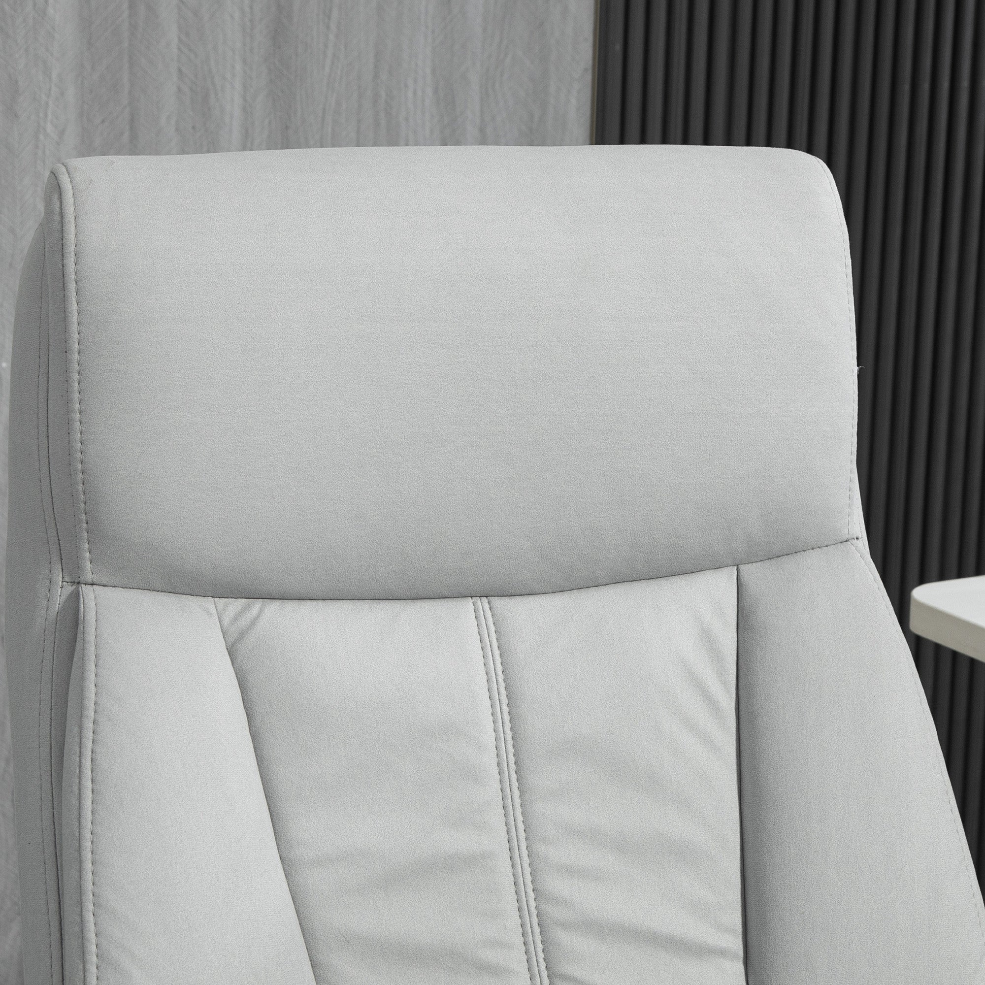 Hierova Toimistotuoli Jalkatuella, Lämmitystoiminto, 65cm x 74cm x 119cm, Harmaa