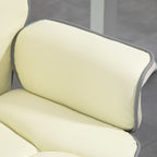 Toimistotuoli, Säädettävä Selkänoja, 76 x 80 x 118-124 cm, Kermanvalkoinen