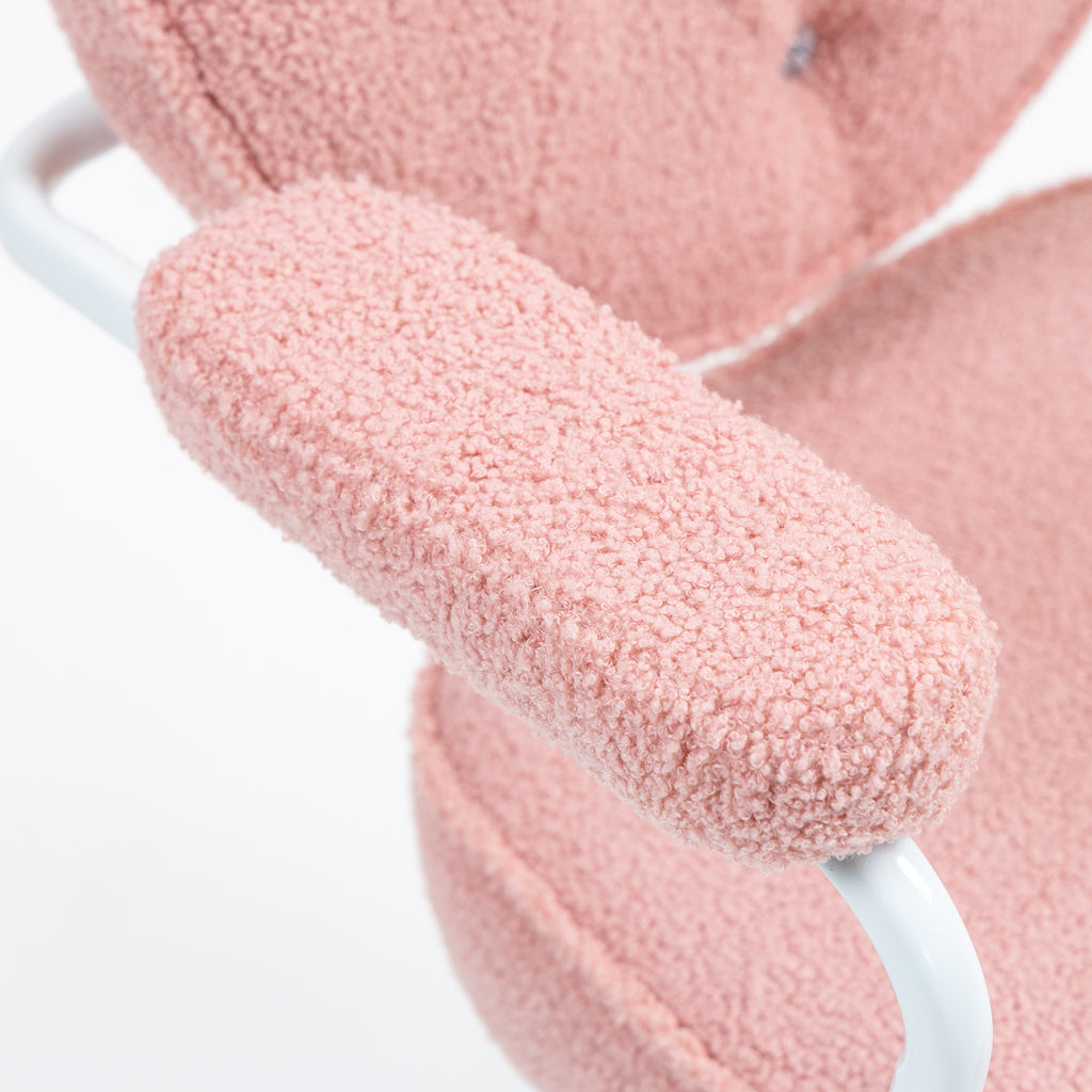 Toimistotuoli, Korkeudensäätö, 63 x 61.5 x 93-101 cm, Vaaleanpunainen