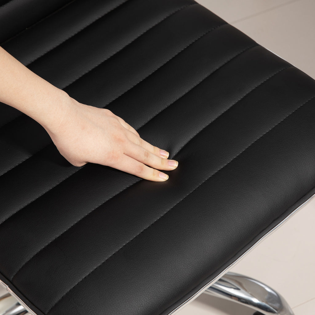 Toimistotuoli, Korkeussäädettävä, 48 x 52 x 78-90 cm, Musta