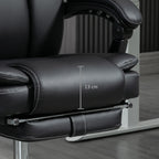 Hierova Toimistotuoli, Selkänojan Säätö Ja Jalkatuki, 66 x 67 x 118-126 cm, Musta
