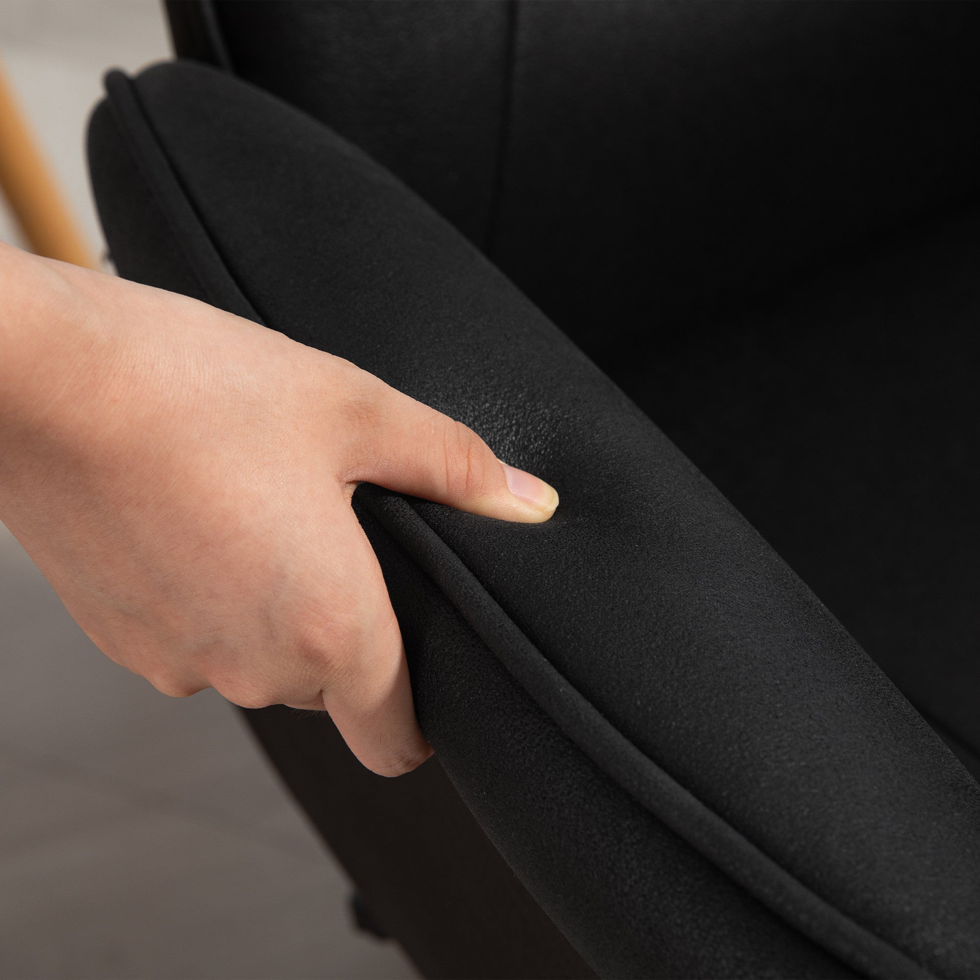 Toimistotuoli, Korkeudensäätö, 67 x 69 x 92-102 cm, Musta