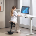 Keinuva satulatuoli, Korkeudensäätö, 34 x 34 x 68.5-83.5 cm, Ruskea