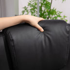 Toimistotuoli, Korkeudensäätö, 64 x 78 x 118-126 cm, Musta