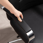 Toimistotuoli, Korkeudensäätö, 64 x 78 x 118-126 cm, Musta