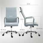 Toimistotuoli, Korkeudensäätö, 54 x 62 x 104-114 cm, Vaaleanharmaa